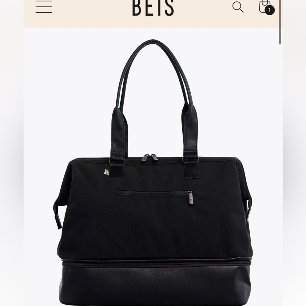 COPY - BEIS Convertible Weekender Bag in Black